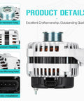 Beefy Heavy Duty Alternator Replacement For GM Trucks And SUVs Including Rainier Escalade Avalanche Express Suburban Sierra