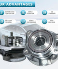 Close-up of Two Piece Front Wheel Hub And Bearing Assembly Set For RAV4 2006-2018 Mirai 2016-2020 Scion Tc 2011-2016 With ABS