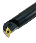 Close-up of Right Hand One And A Quarter By Twelve Inch Indexable Boring Bar For DNMG DNGA 441 442 443 Inserts, 93° edge