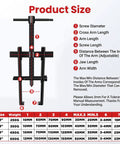 Heavy Duty Bearing Puller Tool Kit 2 Jaw Adjustable Gear Remover For Auto Motorcycle Chrome Vanadium Steel Ensures Durability On Flywheels And Engines size chart