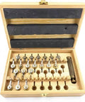 Watch Mainspring Winder Set With 20 Models For Precision DIY Repair Enthusiasts Brass Handle Shaft Winding Tool
