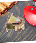 Two Pack Heavy Duty Track Pulleys Wear-Resistant Wheels For Sliding Doors And Industrial Use Easy Install And Low Maintenance