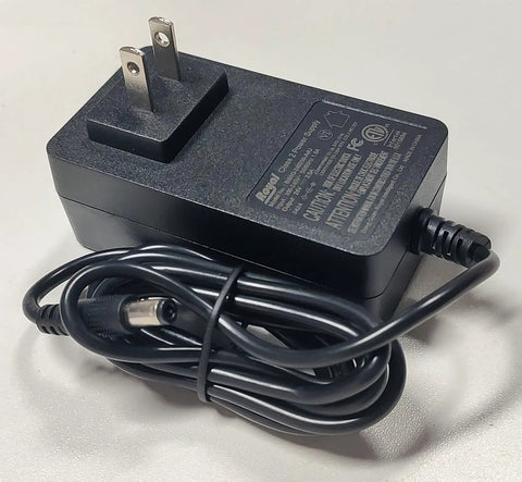 Black power adapter with plug, used to charge Top Shelf Electric Coffee Mug Warmer With Smart Temp Controls.