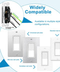 Single Pole Rocker Light Switch 15 Amp White Paddle Style On Off Wall Switch For Home And Office Built Tough No Fuss Install Residential And Commercial Grade Impact Resistant, with wall plates