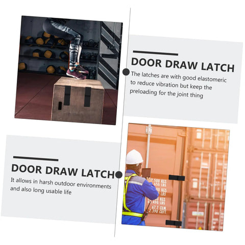 Heavy Duty Beefed Up Stainless Steel Over Center Door Latch With Soft Touch Rubber Pull Handle For Tight Install Spaces And Solid Cabinet Or Toolbox Quick Lockdown