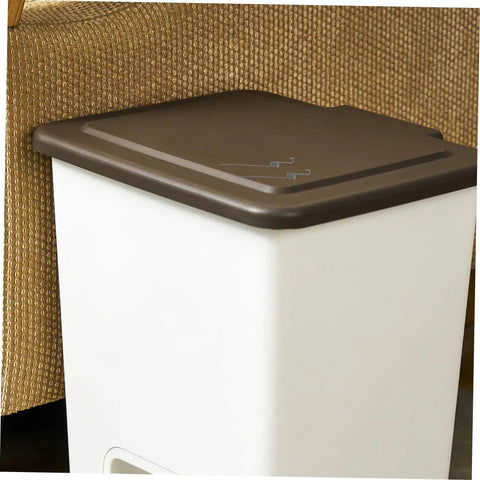 Upgrade Your Trash Bin With These 6 Black Iron Torsion Spring Replacement Kits Made For Kitchen Garbage Cans And Waste Baskets Featuring Quiet Operation Perfect For Home Or Office Use To Fix Broken Lids Fast. close-up of trash can lid with black iron springs