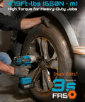 Cordless Impact Wrench 1/2 Inch High Torque Beast With Brushless Motor 479 Ft Lbs (650 Nm) removing tire bolt