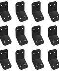 Avant Collection ZMAX Black Powder Coated Knee Brace Connector For 6X Lumber Outdoor Accents 12 Pack
