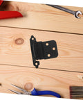 Self Close Spring Door Hinge 3 By 8 Inch Metal Cabinet Hinge Black Auto Closing For Kitchen Cabinets And Home Furniture Doors