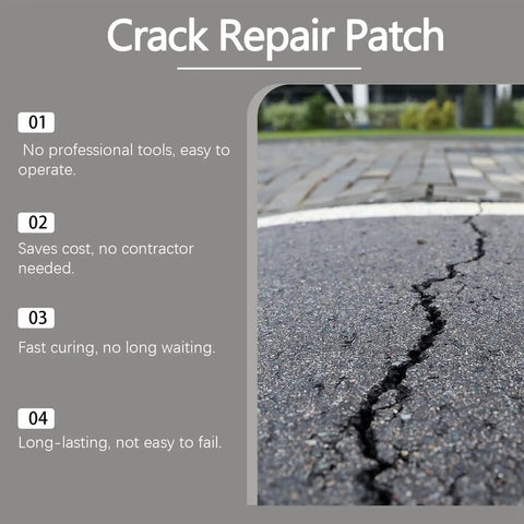 Heavy Duty Crack Fill Patch For Concrete Asphalt And Masonry Driveways that fills a deep crack in asphalt pavement.