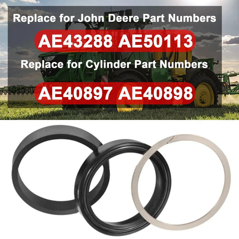 Round Baler Tension Gate Cylinder Seal Kit For John Deere Balers And Sprayers, seals AE43288 AE50113, fit rods & bores AE40897 AE40898