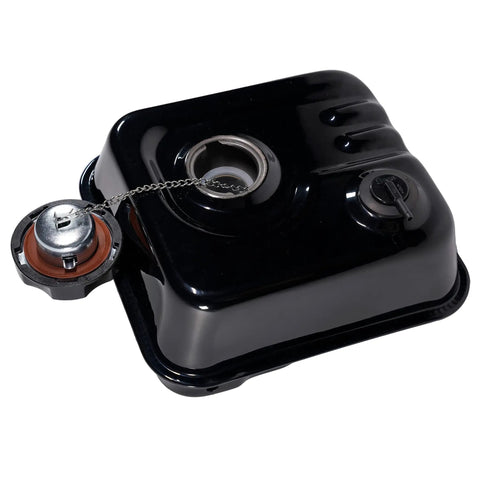 Gas Tank With Roll Over Valve for Predator 212 6.5HP Hemi Engine OEM Replacement Fuel Tank Kit, black with cap and chain detail