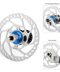 Centerlock Rotor Lockring For Disc Brakes Internal Spline CNC Aluminum Built Tough Lock Ring shown with tools for installation