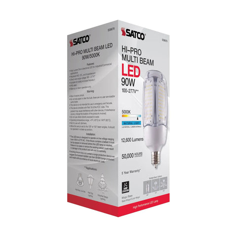 Box of Hi-Pro Multi-Beam LED Lamp with EX39 Base 60W Equivalent 5000K Daylight 140 lm/W Efficiency