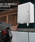 Heavy Duty Carbon Steel Electrical Junction Box 16 By 12 By 8 Inch Waterproof And Dustproof Outdoor Indoor Enclosure with electric vehicle charging setup.
