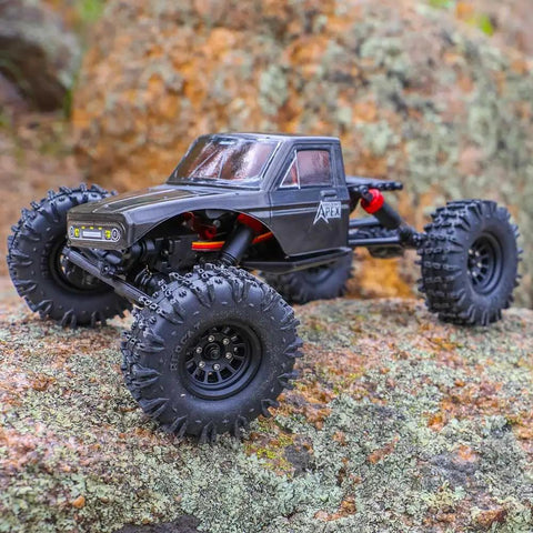 Ascent-18 Apex 1/18 Scale Brushless Rock Crawler, carbon fiber chassis, 4WD RC car for adults on rocky terrain