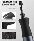 Badass Brushless Electric Detail Sander For Sweet 3D Print Finishing And Quick Model Sanding With Jam Free Reciprocating Design And Built Tough For Maker Folks with premium TPU sandpaper for wet and dry sanding.