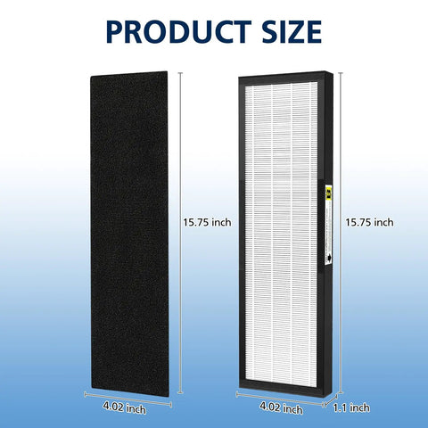 HEPA Filter B Replacement For G-guardian Air Purifier Models AC4825 AC4300 AC4800 AC4850PT AC4900CA AC4820 AP2200CA size details