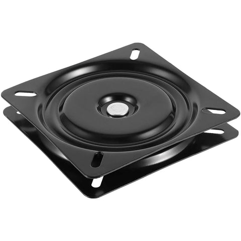 3 Piece Six And A Quarter Inch Bar Stool Swivel Plate Heavy Duty Steel Seat Swivel Base Mount For Stool And Chair Black