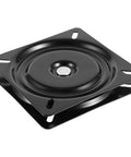 Beefy Heavy Duty 7 Inch Bar Stool Swivel Plates Set Of 3 Replacement Seat Base Mount Plates Durable Cold Rolled Steel Black Finish