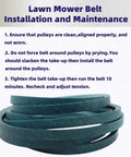 Aramid Reinforced Rear Engine Rider Belt 1/2 In By 73.75 In Replacement For Snapper Murray Simplicity 7043844 with instructions