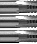 Heavy Duty High Carbon Steel Tap, 5/16-24NF, Pack Of Three, precision cut plug style taps for metalworking.