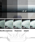 Ultra Bright 20 Foot White LED Strip Lights With 360 LEDs And 6500K Daylight White brightness levels and dimmer control