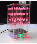 Soldering Practice Kit For Beginners 4x4x4 LED Color Light Cube Electronics DIY Project For Kids And Students Learn Real Soldering