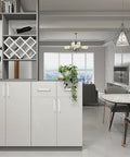 Modern kitchen with 30 Pack Brushed Nickel Stainless Steel Kitchen Cabinet Pulls With Square Corner Bar Handles 5 Inch Hole Centers.