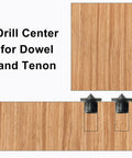Pro Grade Dowel And Tenon Center Transfer Plugs Set With Black Centering Pins for Accurate Drill Holes In Woodworking, 20 Pieces