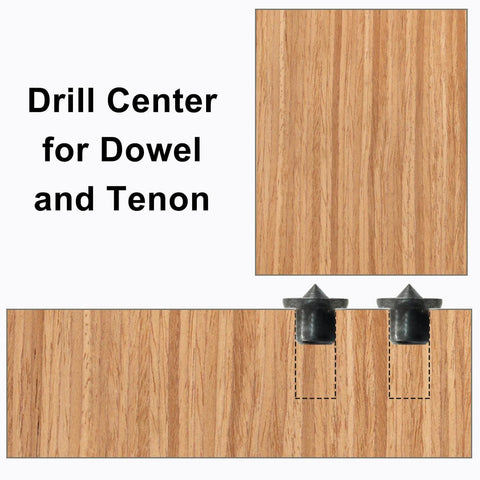 Pro Grade Dowel And Tenon Center Transfer Plugs Set With Black Centering Pins for Accurate Drill Holes In Woodworking, 20 Pieces