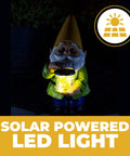Totally Adorable Jar Garden Gnome With Solar Light Outdoor Decor For Garden Patio And Lawn Sparkling LED Night Light