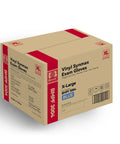 Box of Vinyl Exam Gloves X Large Latex Free Powder Free Case Of 1000 For Allergy Sufferers with labeling and barcode