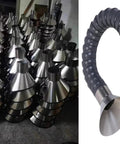 Adjustable Multi Position Exhaust Arm with Hood for Welding Fume Extraction and Dust Collection shown in workshop