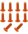 10 Pack M3x10mm Aluminum Alloy Cup Head Hex Socket Screws Countersunk Head Bolts For Model Kits Drones RC Cars For DIYers In Bright Orange