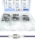320 Piece Spade Wire Terminal Connectors Kit For 22 14 AWG Wires 2.8mm 4.8mm 6.3mm Male And Female Crimp Connectors With Insulating Sleeve