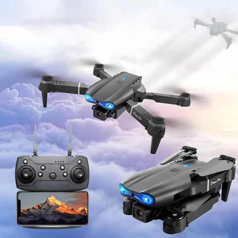 Foldable Camera Drone With Remote For Beginners in flight with remote control, Easy Start RC Quadcopter For Indoor And Outdoor Fun