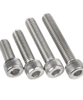 DIN 912 Heavy Duty 304 Stainless Steel Cheese Head Hex Socket Cap Screws M10 X 80mm in various lengths, ideal for industrial use.