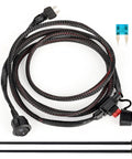 Longer 66.9 Inch Universal Fuse Bypass Switch Kit with cable, fuse, and straps for cars and trucks electrical upgrade