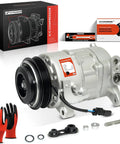 Top Notch AC Compressor With Clutch Fits Cadillac Escalade Models 2021 Through 2024 3.0L And 6.2L Engines with four groove design.
