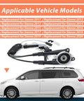 Sienna Toyota Rear Left Power Sliding Door Cable Replacement Kit For 2011 2012 2013 2014 2015 2016 2017 2018 2019 2020 With Spool Control Bracket Linkage Assembly Without Motor No Fuss Install, rear left cable assembly