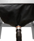 Close-up of DustCutter Contractor Saw Dust Collection System For Cleaner Air Fits Most Table Saws 23 In W By 19 In D Black