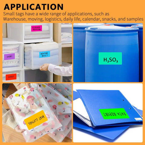 Color Code 3x5 Inch Fluorescent Rectangle Labels 8 Bright Colors for Envelopes Files Inventory and Home Office Organization 240 Labels