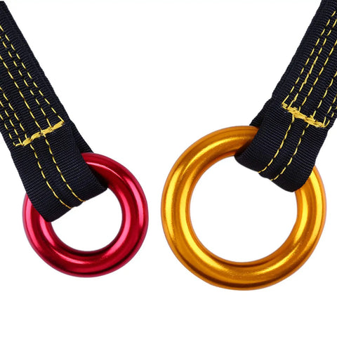 Pro Grade Arborist Friction Saver Tree Climbing Sling With Bomber Polyester Webbing And Lightweight Aluminum Carabiner For Rock Solid Grip Zero Snag Performance And Smooth Sailing Up Any Dense Canopy 110 Cm