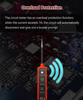 Power Circuit Probe Tester for 6V To 24V DC Systems with overload protection indicator on electronic circuit board