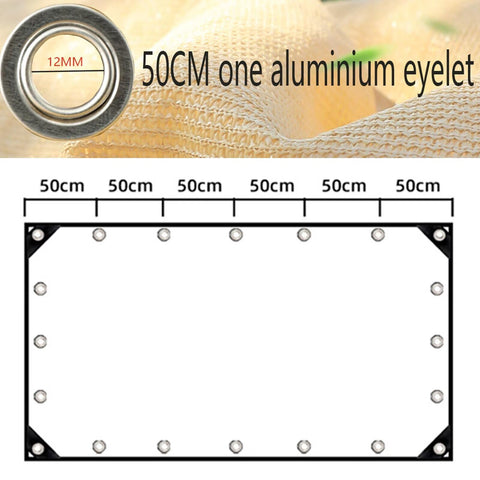90 Percent Shade Cloth 9x30ft UV Block Outdoor Go To Patio Shade Cover Permeable Tear Fade Resistant Rectangle fabric with eyelets illustration.