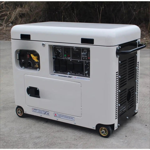 Ultra Quiet High Power Portable Generator Set For Home Backup, Marine Use, And Construction Sites on concrete surface