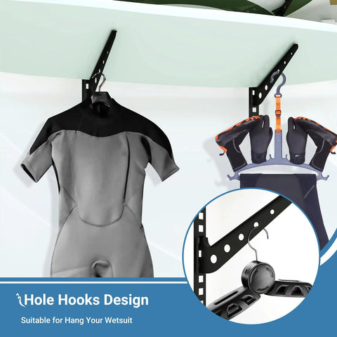 Built Tough Adjustable Metal Wall Mount Rack For Six Boards Rust Resistant V Shape Cradles Keep Gear Locked Down And Clear The Floor For Stress Free Garage Storage And Quick Access Daily
