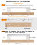 Installation guide for 10 Pack 5 Inch Cabinet Pulls Brushed Nickel Finish With Stainless Steel Tubes For Kitchen Cabinets.