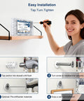 Easy installation of 120 Piece Self Drilling Drywall Anchors With Rust Resistant Stainless Steel Screws Heavy Duty Wall Anchor Kit.